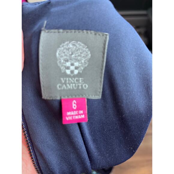 Vince Camuto Fit And Flare Dress 6 Sleeveless Floral Career Summer Resort Wear - Picture 6 of 6